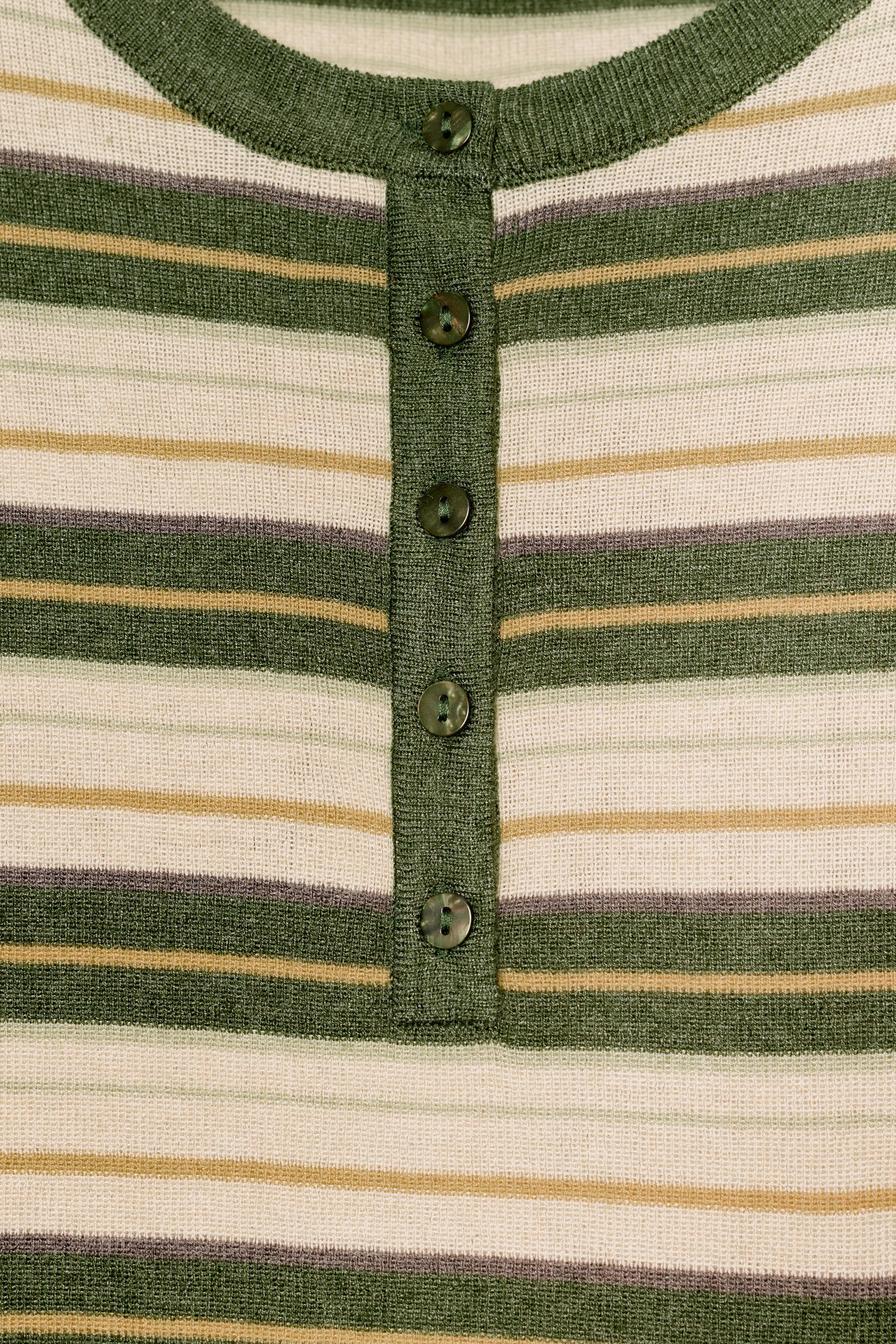BUTTON KNIT SWEATER